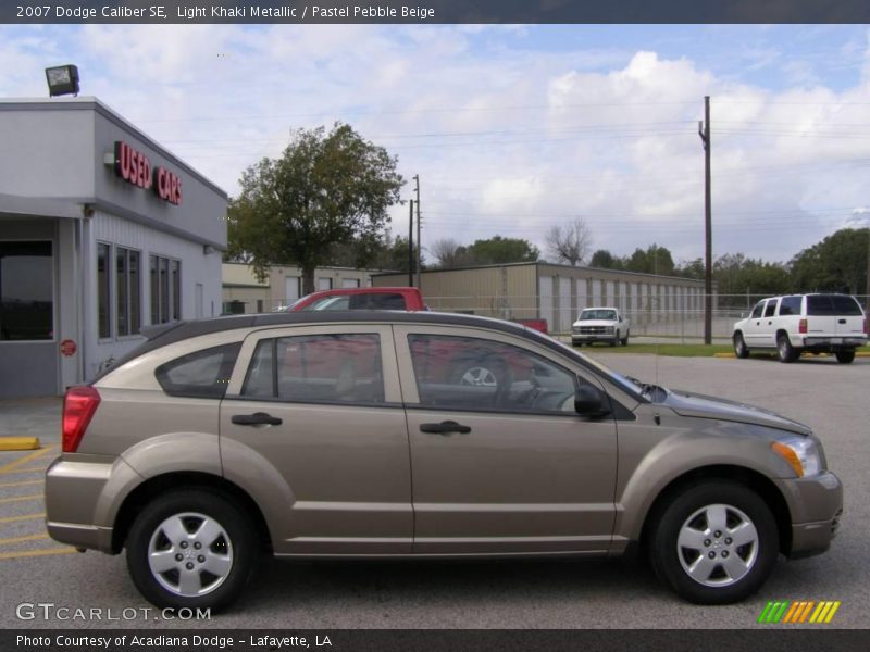 Light Khaki Metallic / Pastel Pebble Beige 2007 Dodge Caliber SE