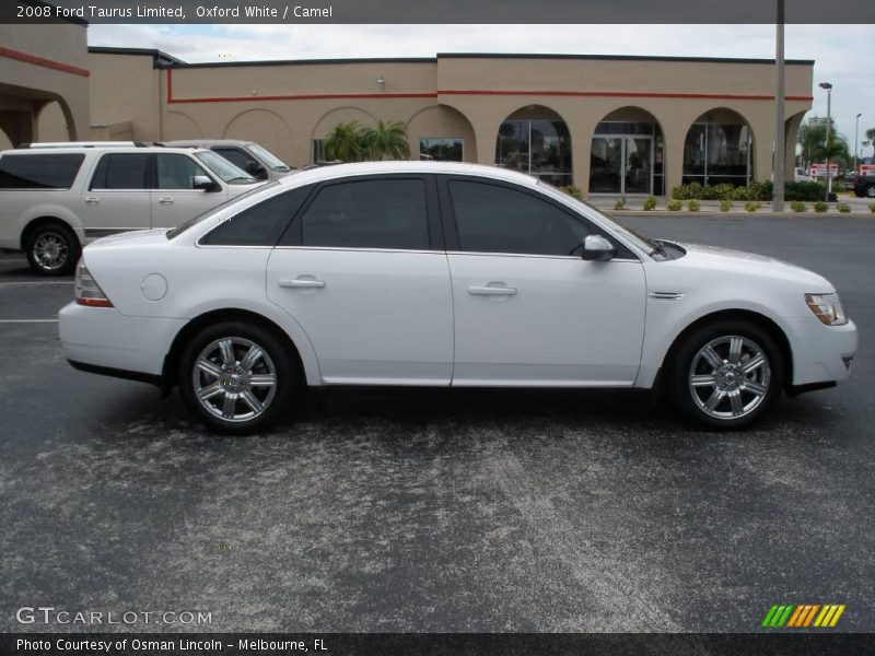 Oxford White / Camel 2008 Ford Taurus Limited