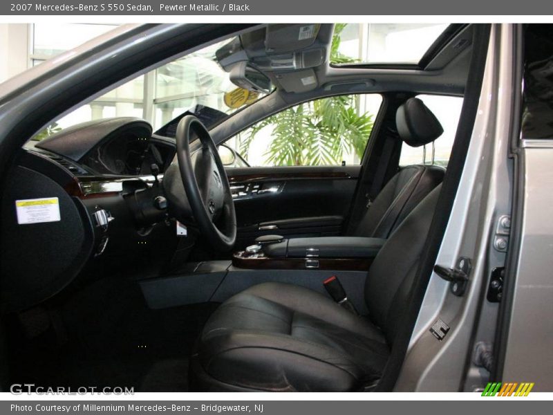 Pewter Metallic / Black 2007 Mercedes-Benz S 550 Sedan