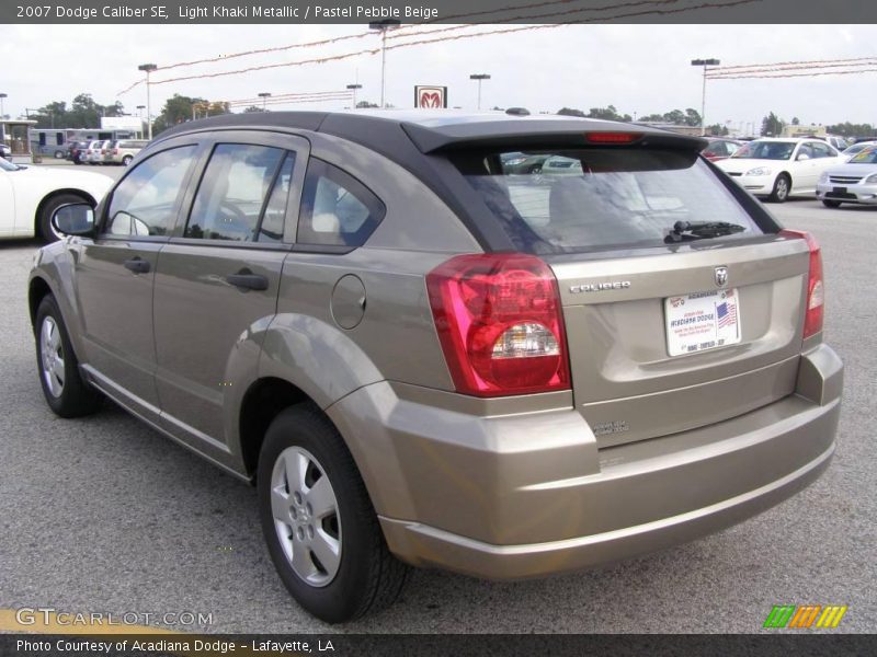 Light Khaki Metallic / Pastel Pebble Beige 2007 Dodge Caliber SE