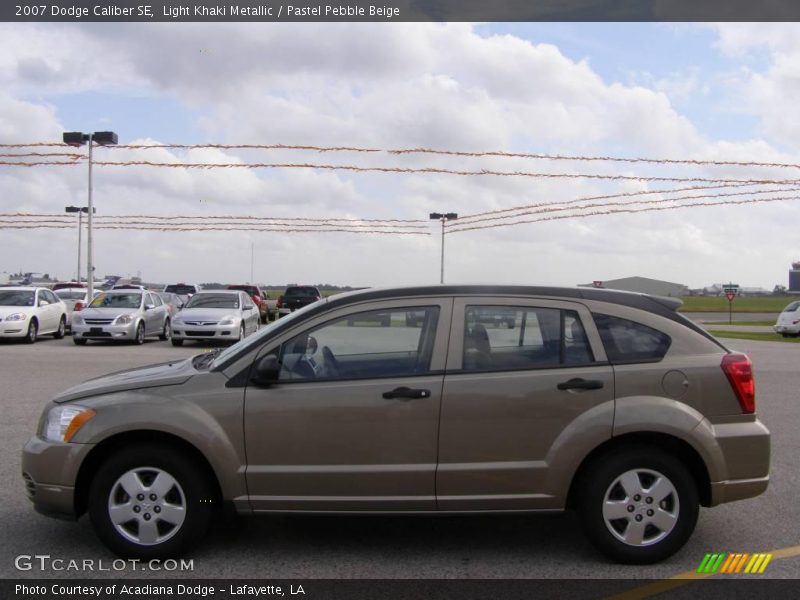 Light Khaki Metallic / Pastel Pebble Beige 2007 Dodge Caliber SE