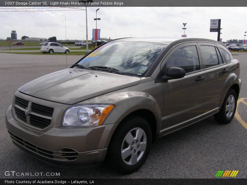 Light Khaki Metallic / Pastel Pebble Beige 2007 Dodge Caliber SE