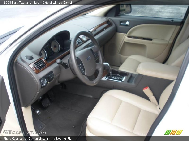 Oxford White / Camel 2008 Ford Taurus Limited