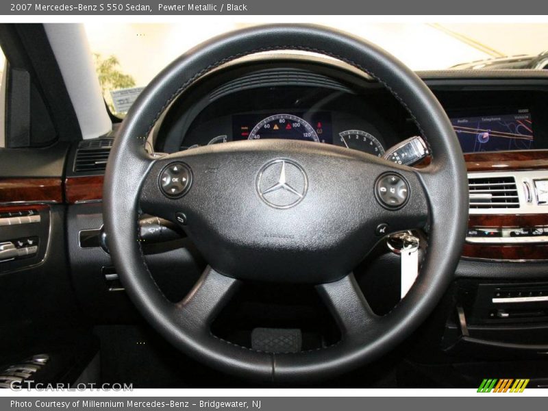 Pewter Metallic / Black 2007 Mercedes-Benz S 550 Sedan