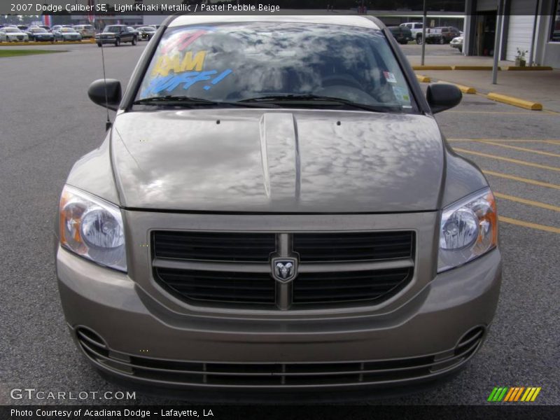 Light Khaki Metallic / Pastel Pebble Beige 2007 Dodge Caliber SE