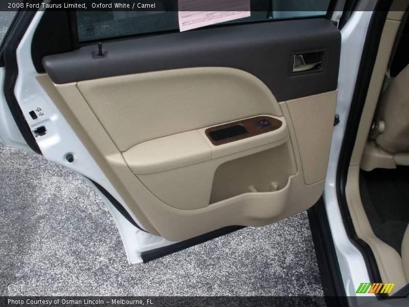Oxford White / Camel 2008 Ford Taurus Limited
