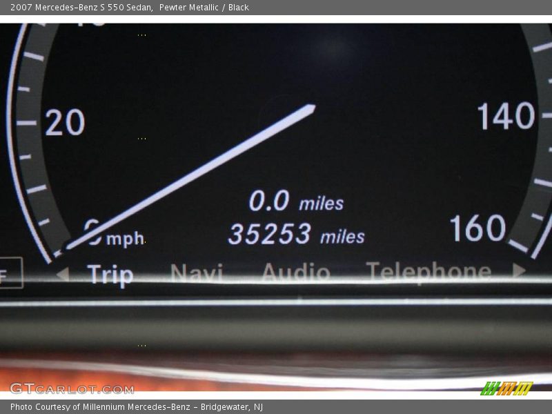 Pewter Metallic / Black 2007 Mercedes-Benz S 550 Sedan
