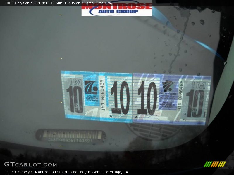 Surf Blue Pearl / Pastel Slate Gray 2008 Chrysler PT Cruiser LX