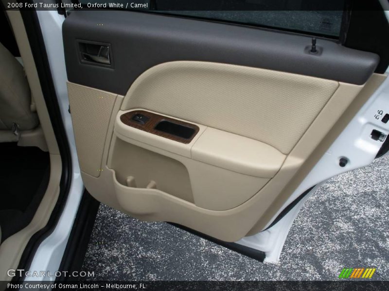 Oxford White / Camel 2008 Ford Taurus Limited