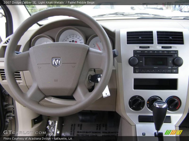 Light Khaki Metallic / Pastel Pebble Beige 2007 Dodge Caliber SE
