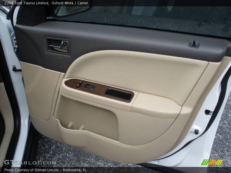 Oxford White / Camel 2008 Ford Taurus Limited