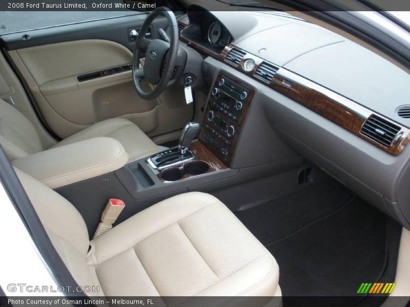 Oxford White / Camel 2008 Ford Taurus Limited