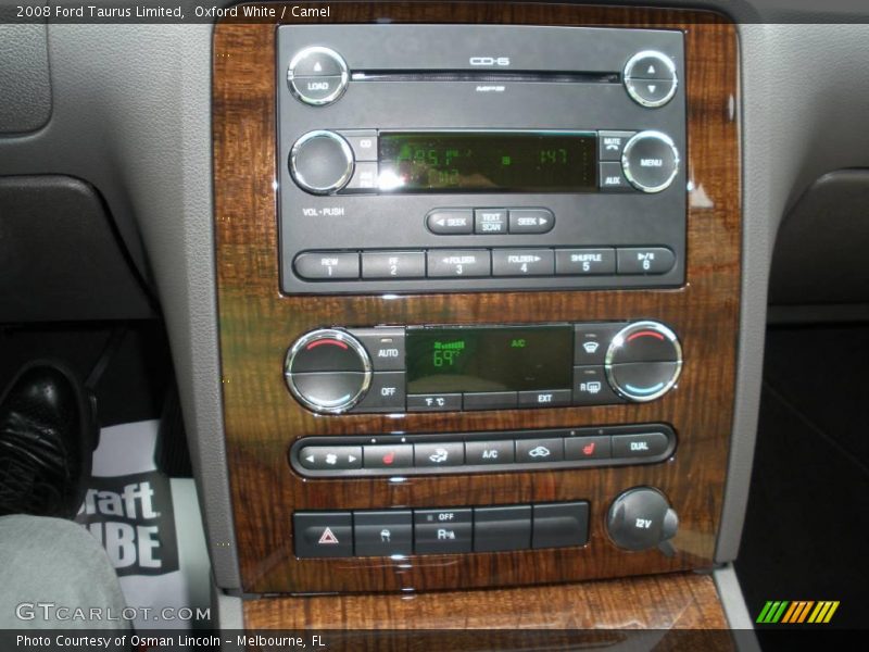 Oxford White / Camel 2008 Ford Taurus Limited