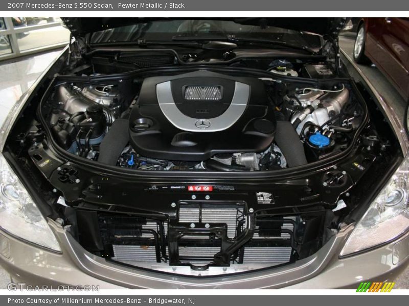 Pewter Metallic / Black 2007 Mercedes-Benz S 550 Sedan