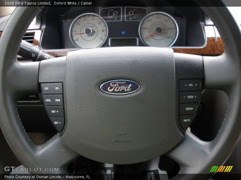 Oxford White / Camel 2008 Ford Taurus Limited