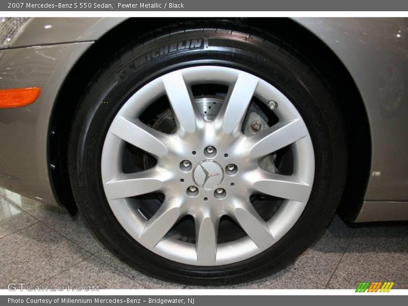 Pewter Metallic / Black 2007 Mercedes-Benz S 550 Sedan