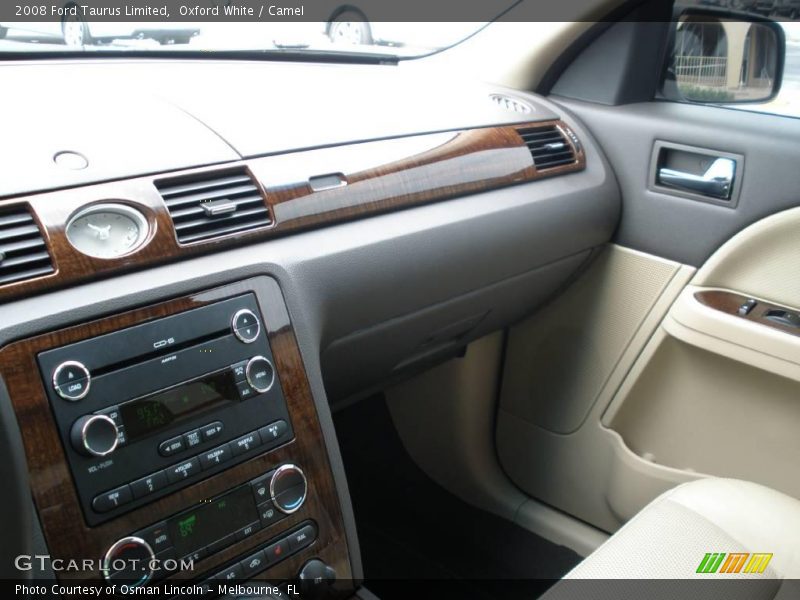 Oxford White / Camel 2008 Ford Taurus Limited