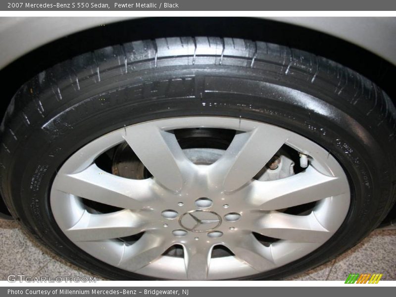 Pewter Metallic / Black 2007 Mercedes-Benz S 550 Sedan