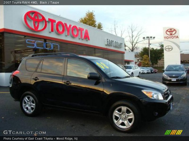 Black / Taupe 2007 Toyota RAV4 4WD