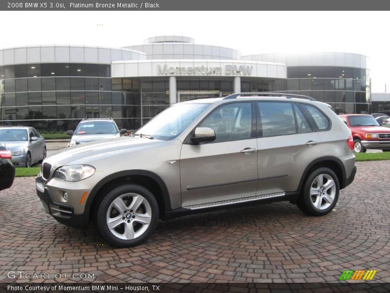 Platinum Bronze Metallic / Black 2008 BMW X5 3.0si