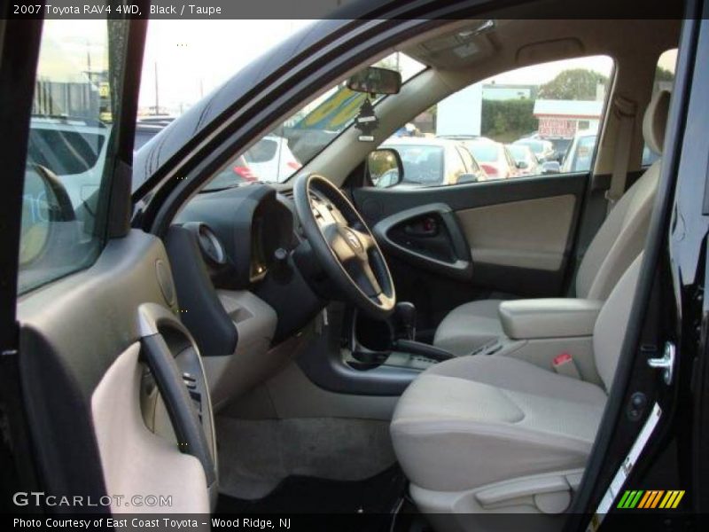 Black / Taupe 2007 Toyota RAV4 4WD