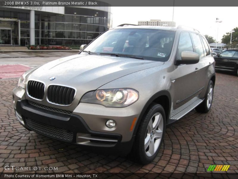 Platinum Bronze Metallic / Black 2008 BMW X5 3.0si