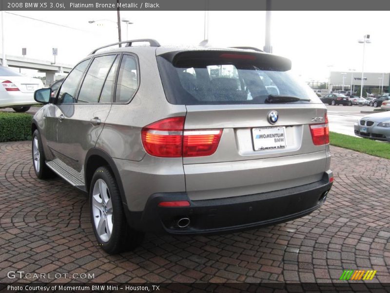 Platinum Bronze Metallic / Black 2008 BMW X5 3.0si