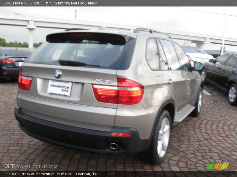 Platinum Bronze Metallic / Black 2008 BMW X5 3.0si