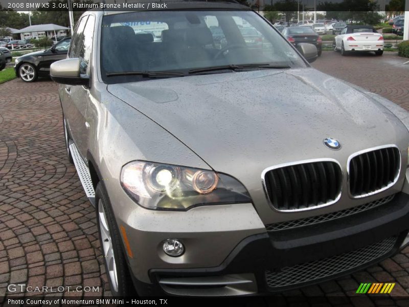 Platinum Bronze Metallic / Black 2008 BMW X5 3.0si