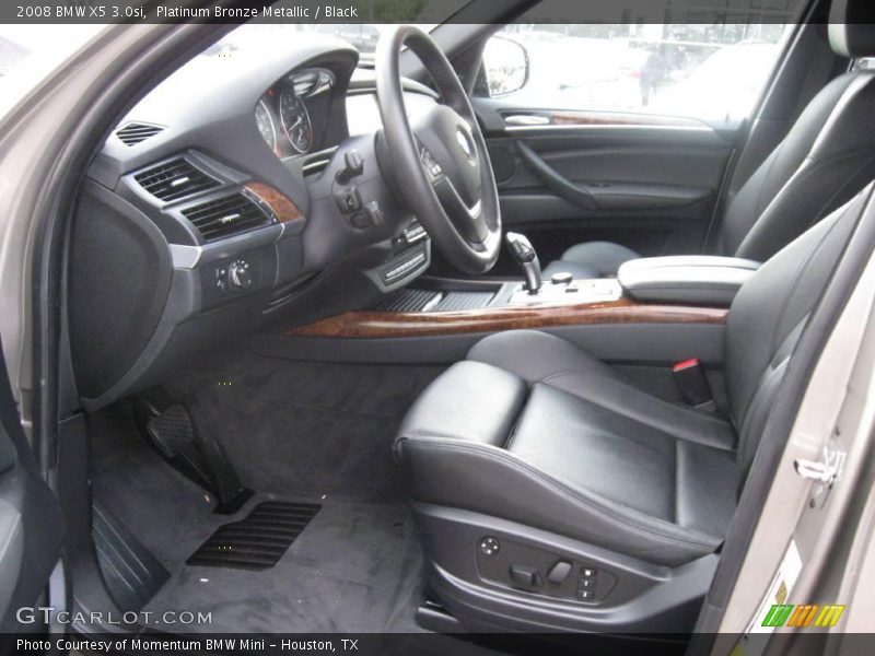 Platinum Bronze Metallic / Black 2008 BMW X5 3.0si