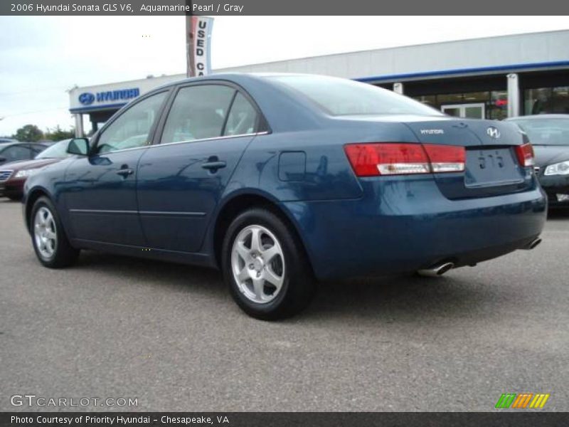 Aquamarine Pearl / Gray 2006 Hyundai Sonata GLS V6