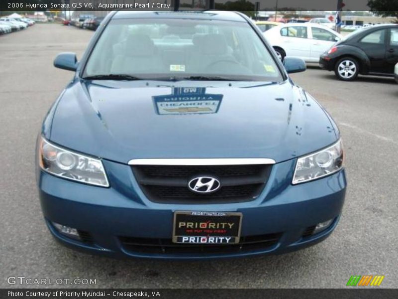 Aquamarine Pearl / Gray 2006 Hyundai Sonata GLS V6