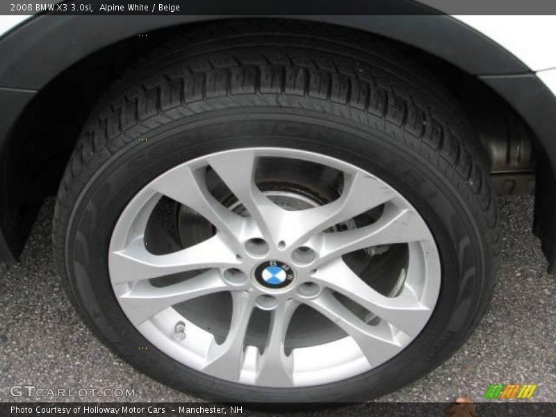 Alpine White / Beige 2008 BMW X3 3.0si