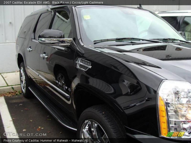 Black Raven / Cocoa/Light Cashmere 2007 Cadillac Escalade ESV AWD