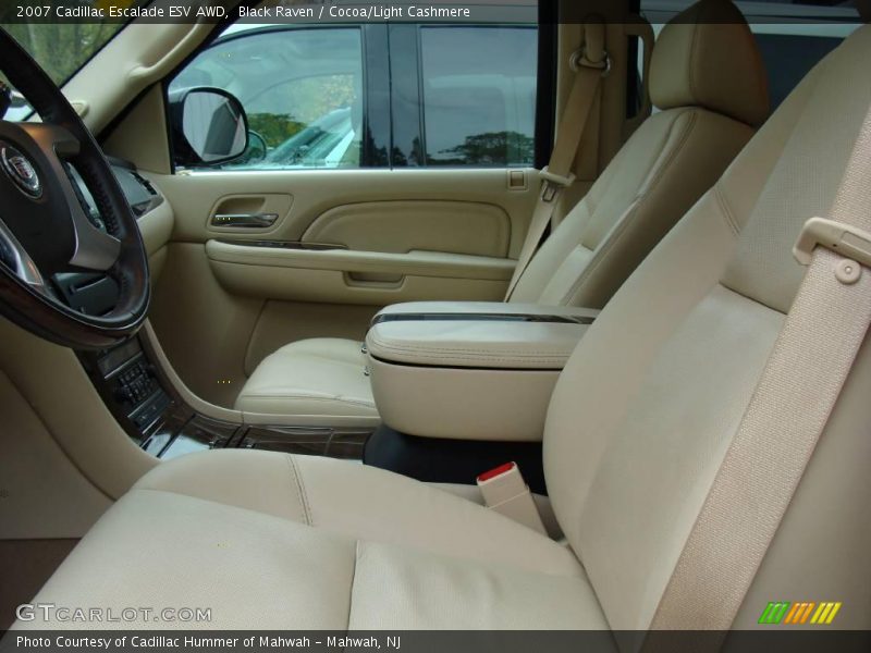 Black Raven / Cocoa/Light Cashmere 2007 Cadillac Escalade ESV AWD