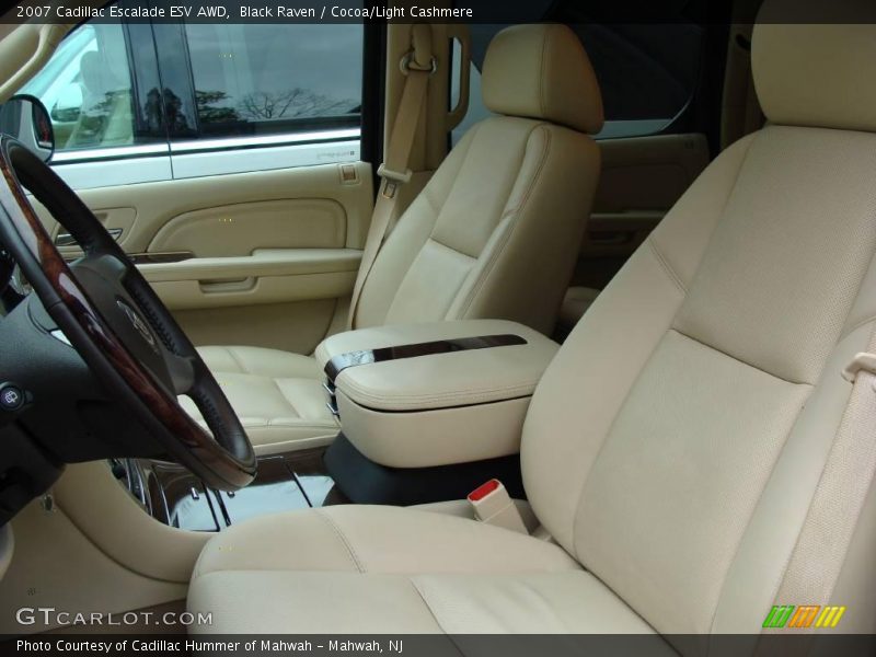 Black Raven / Cocoa/Light Cashmere 2007 Cadillac Escalade ESV AWD