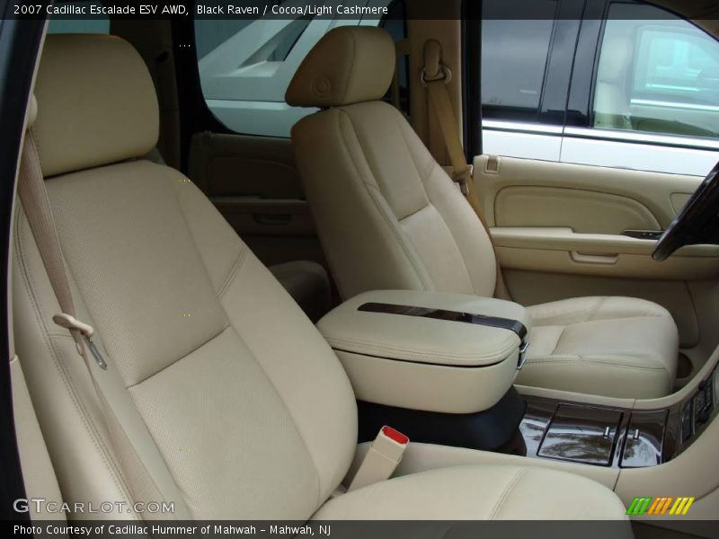 Black Raven / Cocoa/Light Cashmere 2007 Cadillac Escalade ESV AWD