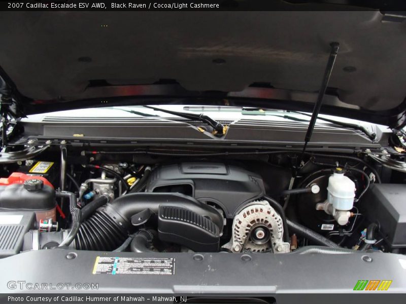 Black Raven / Cocoa/Light Cashmere 2007 Cadillac Escalade ESV AWD