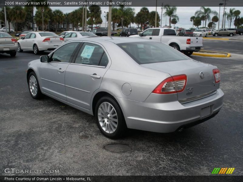 Satellite Silver Metallic / Dark Charcoal 2006 Mercury Milan V6 Premier