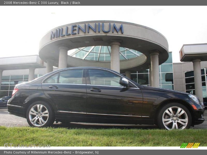 Black / Black 2008 Mercedes-Benz C 300 Luxury