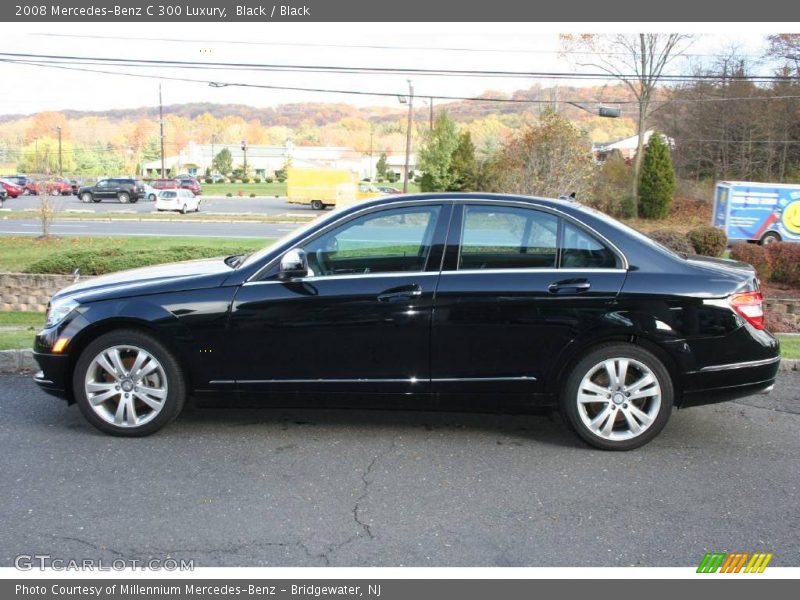 Black / Black 2008 Mercedes-Benz C 300 Luxury