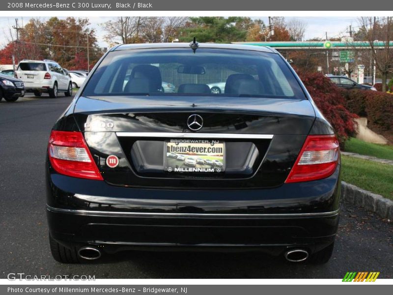 Black / Black 2008 Mercedes-Benz C 300 Luxury