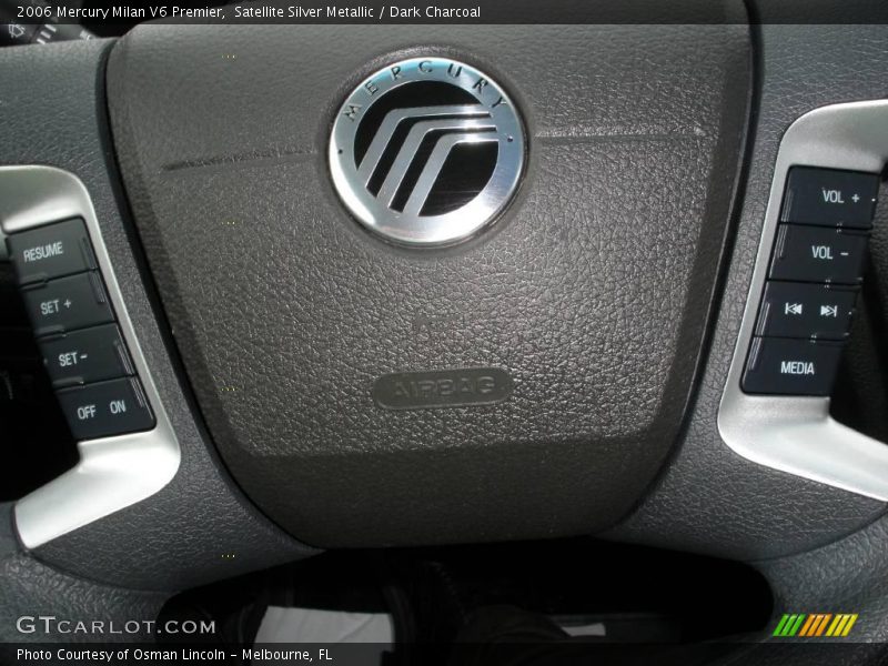 Satellite Silver Metallic / Dark Charcoal 2006 Mercury Milan V6 Premier