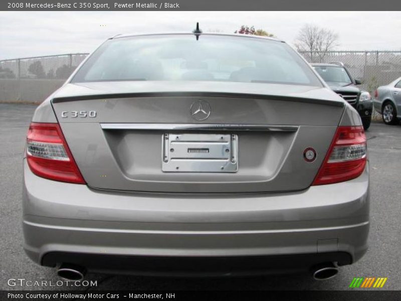 Pewter Metallic / Black 2008 Mercedes-Benz C 350 Sport