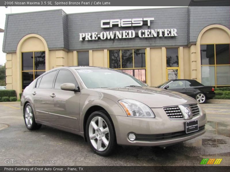 Spirited Bronze Pearl / Cafe Latte 2006 Nissan Maxima 3.5 SE