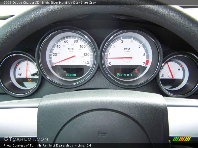 Bright Silver Metallic / Dark Slate Gray 2008 Dodge Charger SE