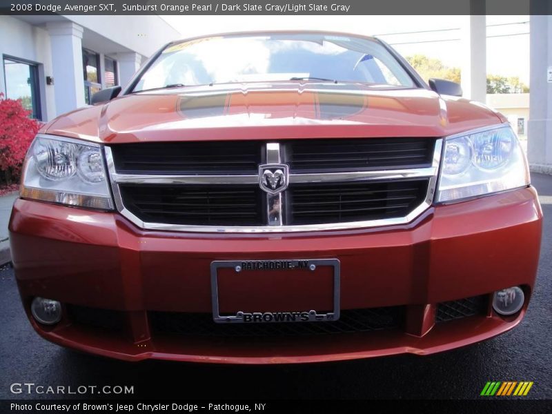 Sunburst Orange Pearl / Dark Slate Gray/Light Slate Gray 2008 Dodge Avenger SXT