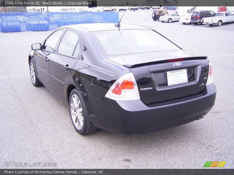 Black Ebony / Charcoal Black 2008 Ford Fusion SE