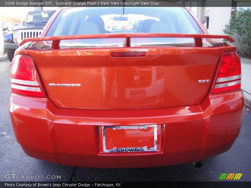 Sunburst Orange Pearl / Dark Slate Gray/Light Slate Gray 2008 Dodge Avenger SXT