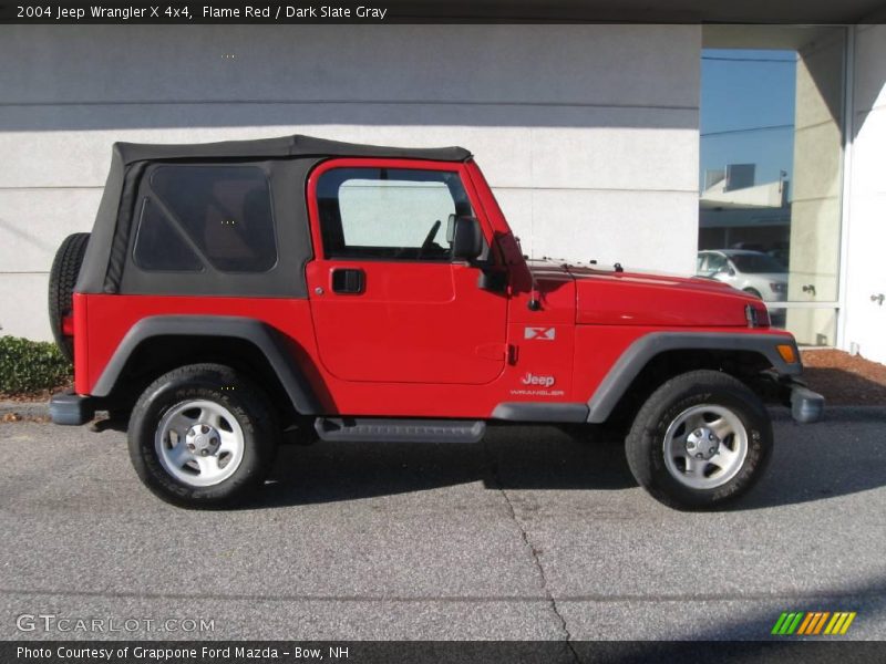 Flame Red / Dark Slate Gray 2004 Jeep Wrangler X 4x4
